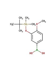 Astatech 3-(T-BUTYLDIMETHYLSILYLOXY)-4-METHOXYPHENYLBORONIC ACID, 95.00% Purity, 0.25G